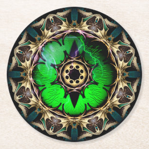 Porta-copo De Papel Redondo Olho do Dragão