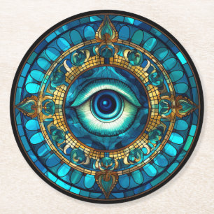 Porta-copo De Papel Redondo Olho do Dragão