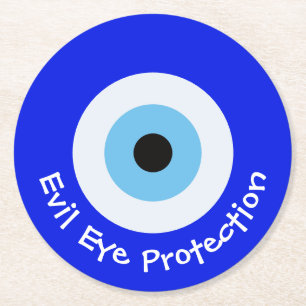 Porta-copo De Papel Redondo Olho Mau grego