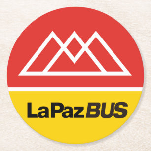Porta-copo De Papel Redondo ônibus La Paz