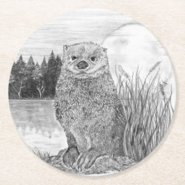 Porta-copo De Papel Redondo Otter