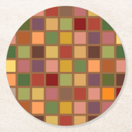 Porta-copo De Papel Redondo Outono ao quadrado