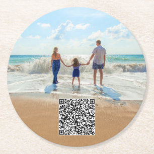 Porta-copo De Papel Redondo Pads de Papel Fotográfico Personalizados com Seu C