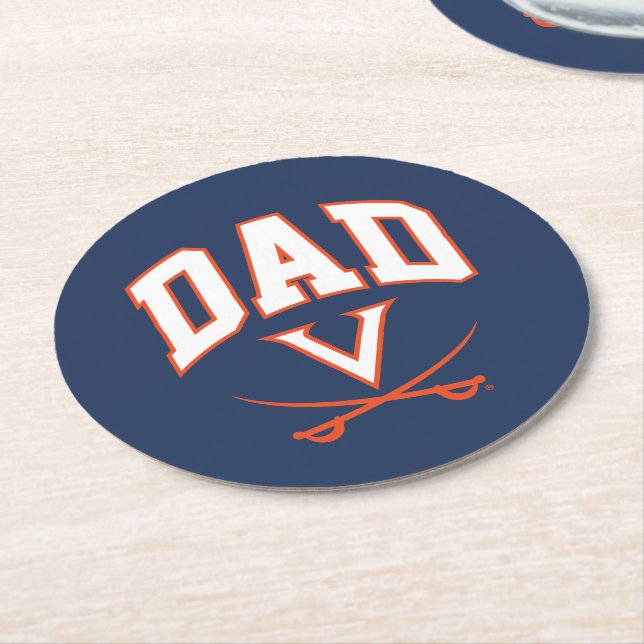 Porta-copo De Papel Redondo Pai dos Cavaliers da Virgínia (Angulado)