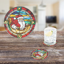 Papais noeis chegando à paisagem