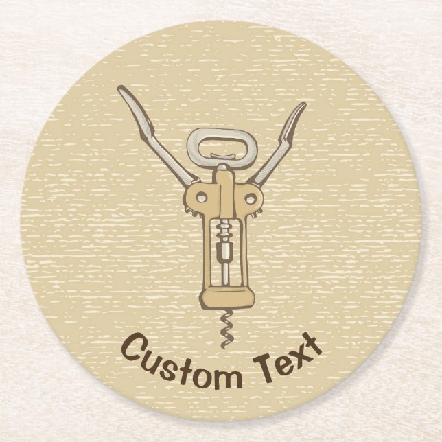 Porta-copo De Papel Redondo Parafuso (Frente)