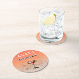 Porta-copo De Papel Redondo Partido Cosmopolita Sundowner