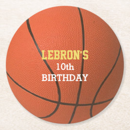 Porta-copo De Papel Redondo Partido do Basquete