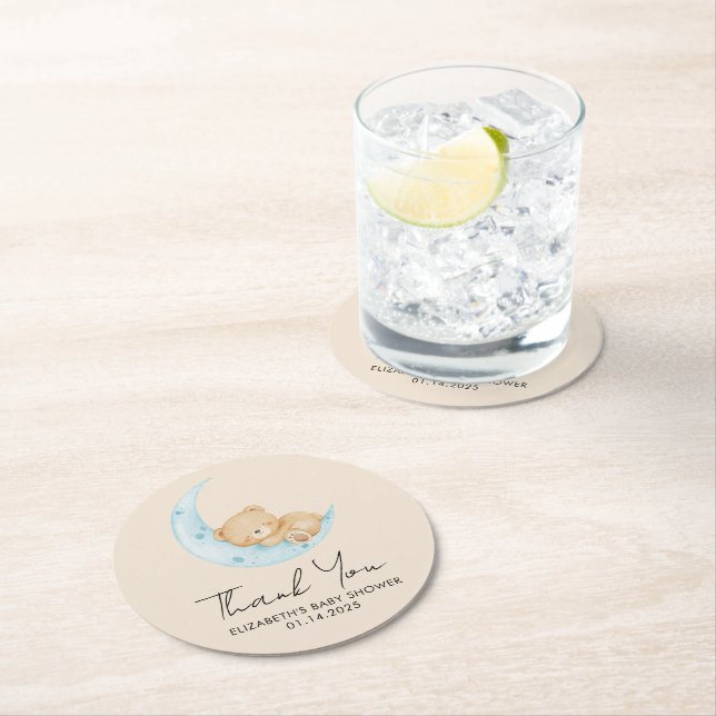 Porta-copo De Papel Redondo Pastel Balloon Baby Shower (Insitu)