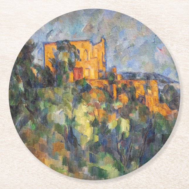 Porta-copo De Papel Redondo Paul Cezanne - Chateau Noir (Frente)