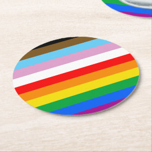 PORTA-COPO DE PAPEL REDONDO PAVILHÃO LGBTQ+ INCLUSIVE PRIDE