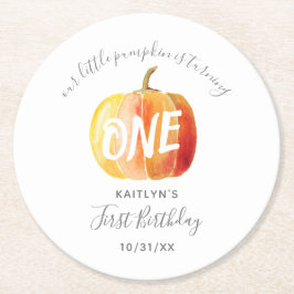 Porta-copo De Papel Redondo Pequeno primeiro aniversario