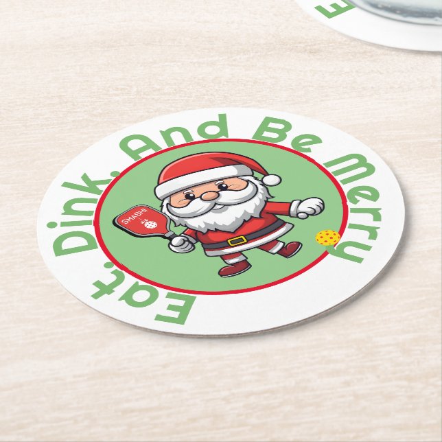Porta-copo De Papel Redondo Piceball 🎅 Natal personalizável (Angulado)