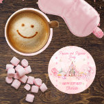 Porta-copo De Papel Redondo Pipoca rosa e Festa de aniversário de pijama<br><div class="desc">Transforme a comemoração de aniversário da sua garotinha em uma festa do pijama com nossa modelo de design de "Pipoca Rosa e Pijama" encantadora. Perfeito para aniversários de qualquer idade, mas particularmente encantador para crianças de 6 anos ou mais, este design encantador é a palco de uma noite confortável e...</div>