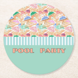 PORTA-COPO DE PAPEL REDONDO PISCINA