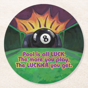 Porta-copo De Papel Redondo Piscina é Sorte