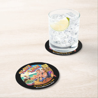 Porta-copo De Papel Redondo PlayaLinda Beach Paper Coaster