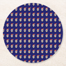 Porta copos de padrões do Papai Noel