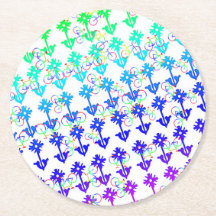 Porta copos De Papel Bikes E Flores