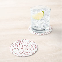 Porta copos de papel dos pontos de aquarela Ruby C