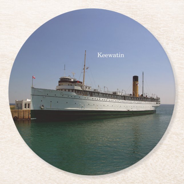 Porta-copo De Papel Redondo Porta copos de papel Keewatin (Frente)