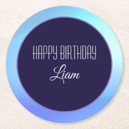 Porta-copo De Papel Redondo porta copos de papel "Parabéns"