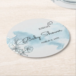 Porta-copo De Papel Redondo Porta copos de papel redondo com Chá de fraldas de