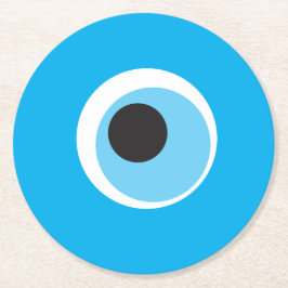 Porta-copo De Papel Redondo Porta copos de Tinta Mau Azul - Coletar todas as 4