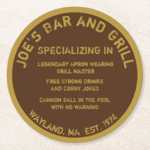 Porta copos engraçada do Bar doméstico