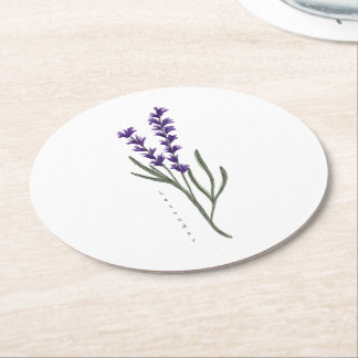 Porta-copo De Papel Redondo Porta copos lavanda