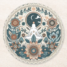 Porta copos pastel floral de Boho