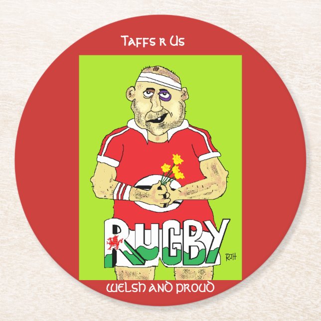 Porta-copo De Papel Redondo portas copos (Frente)