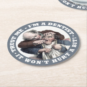 Porta-copo De Papel Redondo PORTAS COPOS de humor DENTIST