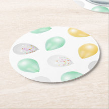 Portas copos de papel de balões 3D vibrantes