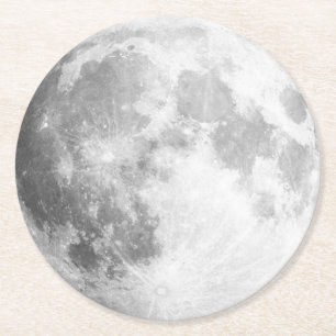Porta-copo De Papel Redondo Portas copos de Papel de Lua Completa