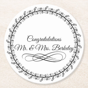 Porta-copo De Papel Redondo Portas copos de papel de Vazio básico para casamen