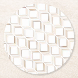 Porta-copo De Papel Redondo Portas copos de papel quadrado esmaltado esbranqui