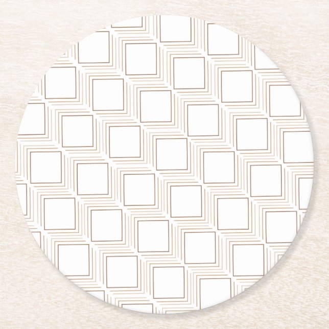 Porta-copo De Papel Redondo Portas copos de papel quadrado esmaltado esbranqui (Frente)