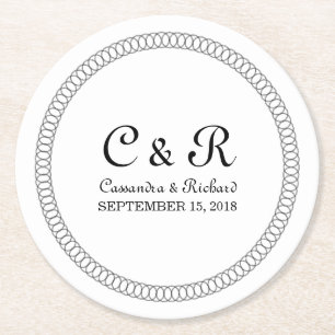 Porta-copo De Papel Redondo Portas copos de papel redondas com aspecto Ebony