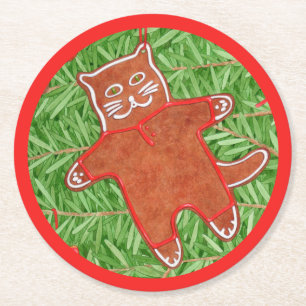 Porta-copo De Papel Redondo Portas copos de papel redondas para GATINHOS GINGE