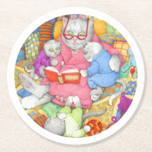 Porta-copo De Papel Redondo Portas copos de papel redondo sobre HISTÓRIAS BEDT