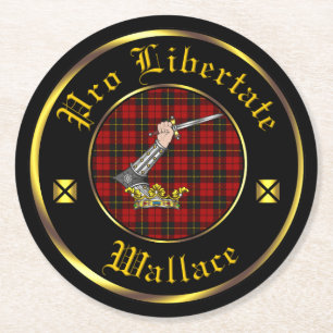 Porta-copo De Papel Redondo Portas copos do Wallace Clan Paper