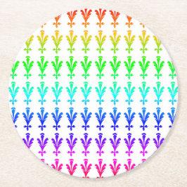 Porta-copo De Papel Redondo Portas copos Festivas Florais