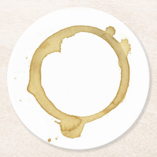 Porta-copo De Papel Redondo Portas copos manchadas café