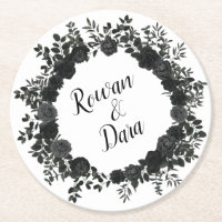 Portas copos Rosa Gothic Negra Branca de Casamento