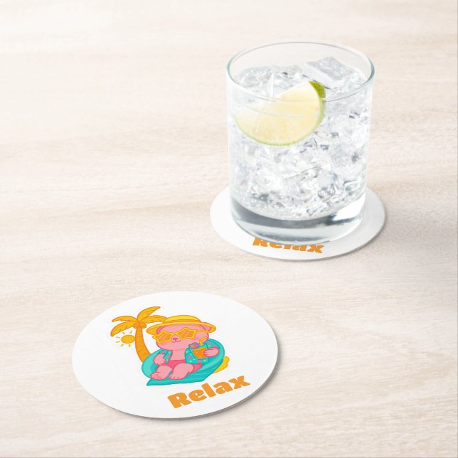 Porta-copo De Papel Redondo Posa vasos (Insitu)