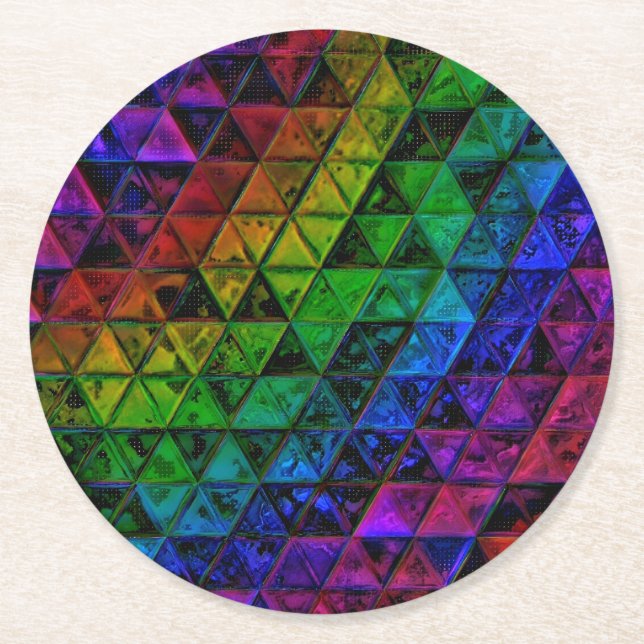 Porta-copo De Papel Redondo Pride Glass (Frente)