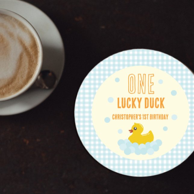 Porta-copo De Papel Redondo Primeiro aniversario (Criador carregado)