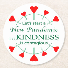 Porta-copo De Papel Redondo Promover gentileza