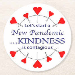 Porta-copo De Papel Redondo Promover gentileza